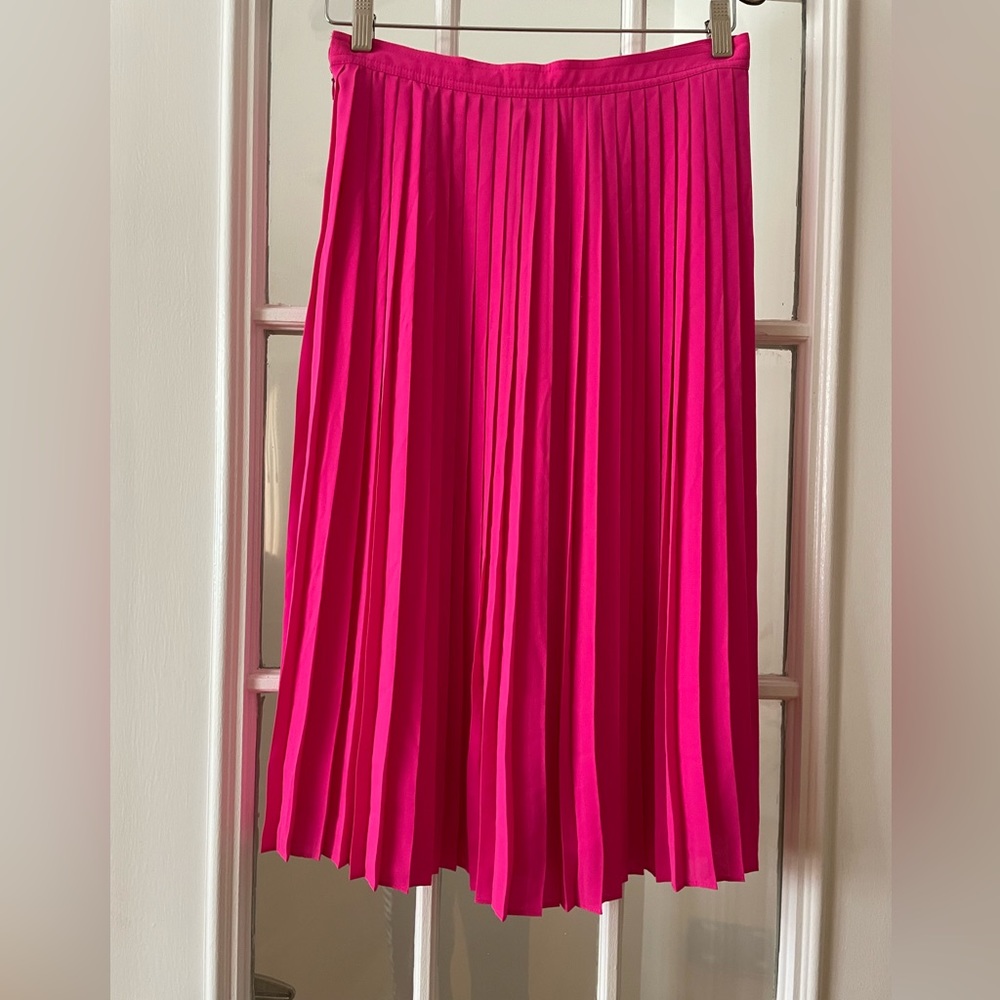 J crew pleated skirt